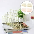 thumbnail image 6 of Metal Storage Holder File Filling Rack Home Office Desktop Bookshelf Magazine Poster Storage Rack Desktop Organizer Decorations, 6 of 6