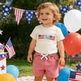 thumbnail image 6 of Jamsmile Toddler Boys Outfit Sets Summer Short Sleeve Shirts And Plaid Drawstrings Shorts Casual Two Piece Boys Playsuits, 6 of 7