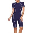 thumbnail image 1 of Traje de baño de una Pieza para Mujer Traje de Neopreno de Manga Larga para Mujer Traje de baño Atlético Surf Buceo Traje de baño con Cremallera Frontal Traje de baño Wanke, 1 of 4