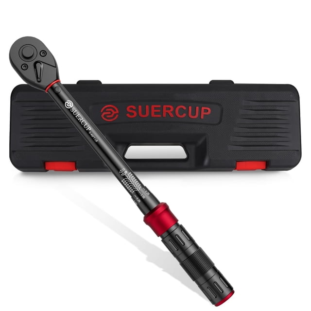 Llave dinamométrica SUERCUP, tracción de 3/8 pulgadas, 6,8-61 Nm, 5-45 Ft-Lb