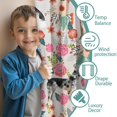 thumbnail image 3 of Blackout Kids Curtains,Chihuahua and Flower Florals Childrens Insulated Curtains Set Of 2,Bedroom Essentials,Toddler Room Decor 42"x54"(106x137cm), 3 of 4