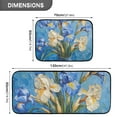 thumbnail image 3 of Blue Flowers in Pots Kitchen Mat Set of 2 Cushioned Non Slip Rugs for Bedroom Floor Runner Mats, 3 of 7
