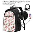 thumbnail image 2 of Fuzoiu Lilies Flowers Print USB Backpack with Charging Port,Laptop Backpack,Business Travel Durable Laptops Backpack, for School, Work, Travel & Outdoor Activities, 2 of 7