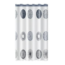 Hiroekza Shower Curtain Liner Waterproof Washable Fabric Shower Curtain Liner with Hooks Antimicrobial Mold & Mildew Resistant for Bathroom Dorm Hotel 70.7x35.4in White