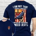 thumbnail image 4 of FLAGWIX Christian Cross I'm Not That Perfect Christian I'm The One That Knows I Need Jesus T-Shirt MLN3143TS Jesus T-shirt Gift for Dad, Grandpa,..., 4 of 6
