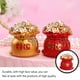 thumbnail image 3 of sweethay Bolsa adornos buena suerte resina pastel decoración tradicional atraer riqueza Artware fortuna figurita de oficina coche regalos Artesanía Rojo sweethay HA072013-02, 3 of 6
