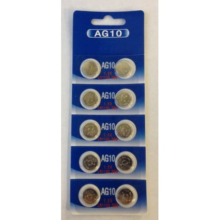 Brooklyn Battery Works Size LR54 V389 389 AG10 L1131 Alkaline Watch Battery - 10 Batteries