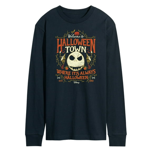 The Nightmare Before Christmas - Halloween Town Sign - Men's Long Sleeve T-Shirt