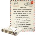 thumbnail image 1 of Personalized Flannel Envelope To My Daughter Mom For Daughters Airmail Positive Encourage Throw Blanket Quilt Blanket, 1 of 2