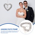 thumbnail image 5 of Marco de fotos en forma de corazón de mimbre con encaje para colgar fotos de boda (blanco), 5 of 5