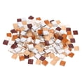thumbnail image 1 of Azulejos de Mosaico Uxcell, 1 x 1cm Micro Vidrio Mini Azulejo DIY Pasatiempos Hecho a Mano Material de Cristal Libre de Piedra Creatividad (Paquete de 200 de Serie Café), 1 of 7