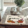 thumbnail image 3 of Halloween Themed Linen Placemat For Dining Table Kitchen And Living Room Decorative Holiday Dinner Mat Heat Insulation, 3 of 3