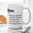 thumbnail image 6 of CafePress - Mom Unconditional Love Large Mug - 15 oz Ceramic Large White Nolvety Mug, 6 of 6