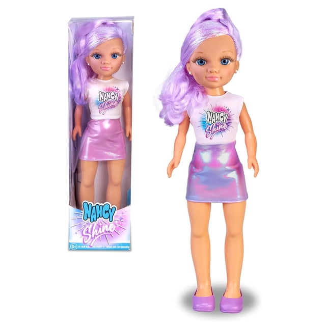 Muñeca Famosa Nancy Shine Morada Famosa