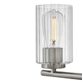thumbnail image 5 of 85582BN Lark Leta - 24W 2 LED Small Bath Vanity-9 Inch Tall and 13.75 Inch Wide-Brushed Nickel Finish, 5 of 9