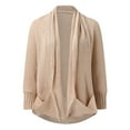thumbnail image 4 of Vedolay Women Sweater Knit Long Cardigan Coat Open Front Button Coat Outerwear 2023 C,L, 4 of 5