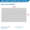 thumbnail image 4 of Cardinal Gates Deck Shield Heavy Duty deck Netting 15' Black, 4 of 4