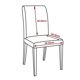 thumbnail image 5 of Paquete de 6 fundas protectoras para sillas de comedor cortas, extraíbles, lavables y elásticas, para hotel, comedor, ceremonia, banquete, boda Xemadio 2034663-2, 5 of 9