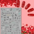 thumbnail image 4 of 7pcs Nail Art Mathematical Decorative Nail Stickers Mathematical Algorithm Nail Stickers Fff, 4 of 5