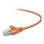 3FT CAT5E ORANGE PATCH CORD SNAGLESS ROHS MOQ-20