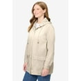 thumbnail image 3 of Woman Within Plus Size Lightweight Hooded Jacket Long Oversized Coat, 3 of 5