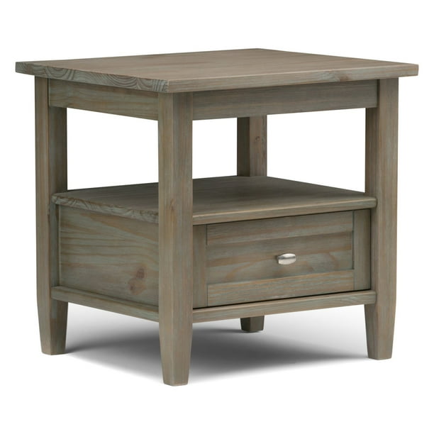 Simpli Home Warm Shaker End Side Table Com Simpli Home Warm Shaker End Side Table, Warm Shaker End Table
