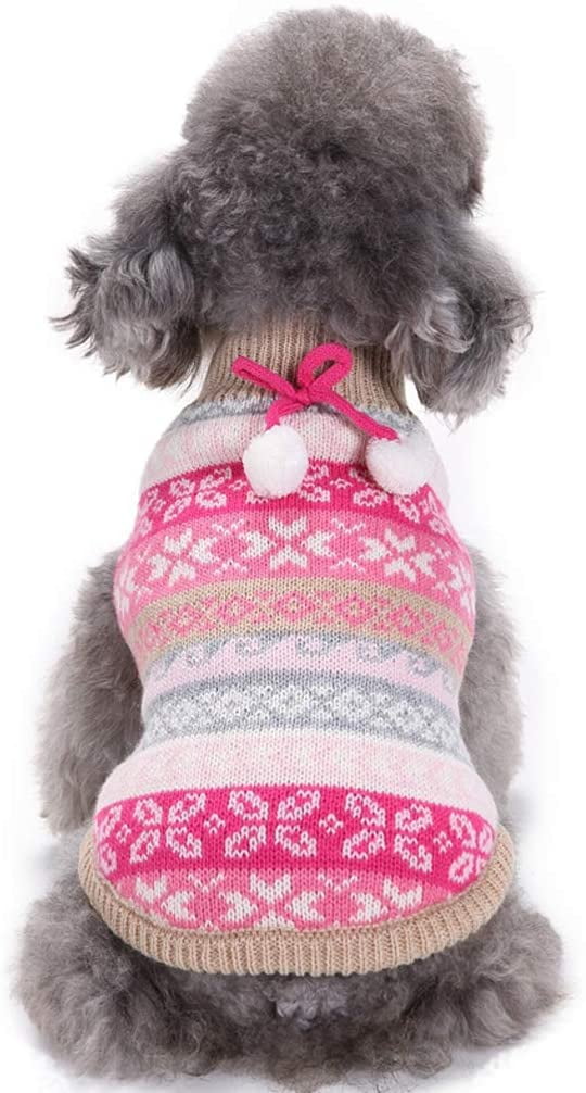 Cute Dog Pet Clothing Winter Warm T Shirt Apparel Howstar Puppy Cartoon Sweater