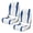 Blue, variant on SPECSTAR Folding High Back Boat Seats 2 Pack, Waterproof Fishing Boat Captain Chairs, 4 Mounting Screws Included,White and Blue