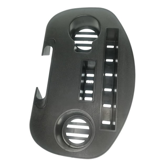 jifeng Oval Cup Holder With Easy To Carry Beverage Snack Tray - Black, L L