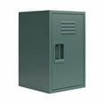 thumbnail image 4 of Max & Finn Casey Kids Stackable Mini Metal Storage Locker, Hunter Green, 4 of 13