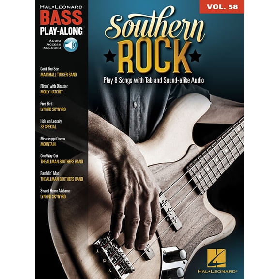 Southern Rock: Bass Play-Along Volume 58, (Paperback)