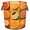 Multicolor 1, variant on ADECORIVY Colorful Fruit Pineapple Laundry Basket, Foldable Laundry Hamper, Dirty Clothes Hamper Clothes Organizer Basket for Bathroom, Bedroom, Dorm