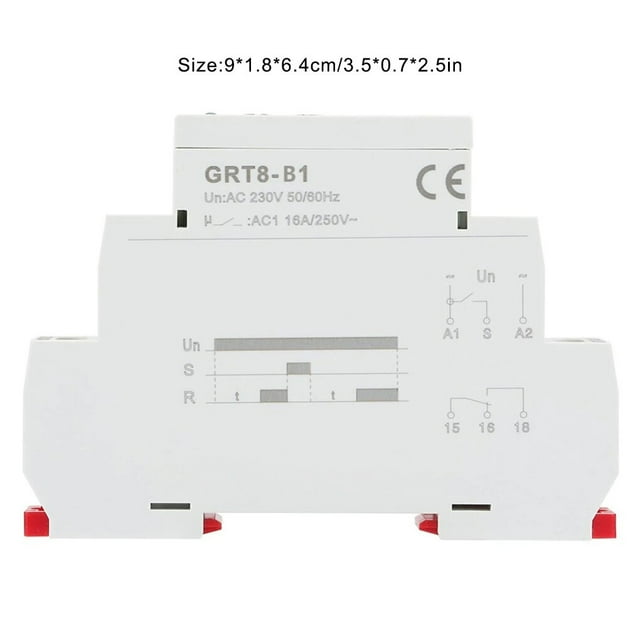kurtrusly Home Appliance Delay Time Relay avec Indicateur LED 0.1S-10d Interrupteur de Bouton de Commande de Temporisation Normal Ouvrir Fermer Contrôleur AC230V