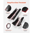 thumbnail image 3 of Rocker Panel Guard 4 Piece Set Compatible with 2014 2018 Chevrolet Silverado 1500 Extended Cab Replacement for 14068 Trail Armor Side Skirts Extension Body Kit Driver Side 3M Adhesive Black, 3 of 6