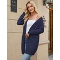 thumbnail image 6 of Women Cardigan Sweater Lightweight Open Front Long Sleeve Soft Fine Knit Casual Trendy Kimono Cardigans with Pockets, 6 of 9
