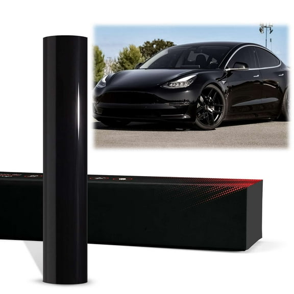 PET Super Gloss Black High Glossy Vinyl Wrap Auto Car Sticker Decal Film Sheet Bubble Free Air Release Technology