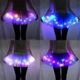 thumbnail image 2 of Falda tutú con luz LED, decoración de estrellas de tul para niños, falda luminosa para fiesta, decoración de hadas, cumpleaños de niñas, regalos para niños, suministros, 2 of 4