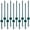 Green-3Feet10Pack, variant on Olurrisa 3FT Fence Posts 10 Pack, Heavy Duty Metal U-Channel Steel Fence U-Post for Garden Wire Fence, Corner Anchor & Gate Posts, Outdoor, Green
