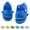 Blue, variant on Kids Shark Cloud Slides Toddler Boys Girls Shower Slippers Boys Girls Cute Cartoon Fish Flip Flops Beach Pool Home Sandals Quick Dry Non-Slip