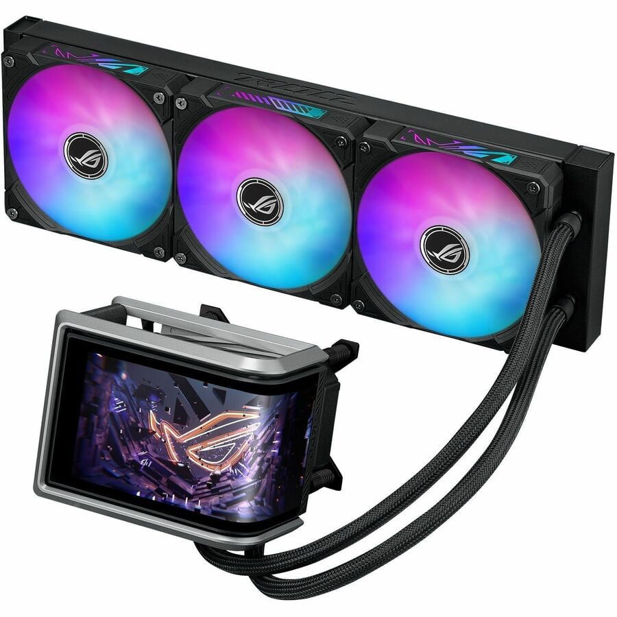 Asus ROGRYUOIV360ARGB ROG RYUO IV 360 ARGB AIO Liquid CPU Cooler - 6.67" AMOLED