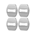 thumbnail image 1 of 4uds Coche Puerta Cerradura Cierres Cubiertas Inoxidable Acero Plateado Tono, 1 of 1