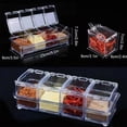 thumbnail image 4 of Ounissouiy Tarro de condimento con cuchara Cuatro en , imprescindible para los entusiastas de la cocina, caja de condimento transparente de Cocina y Comedor, 4 of 6