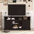 thumbnail image 2 of Luban Nese TV Stand for 65 Inch TV, Entertainment Center with Storage Cabinets and Barn Doors, Mid Century Modern Media TV Console Table for Living Room Bedroom (58" CharcoalGrey), 2 of 10