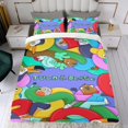 thumbnail image 4 of Tuca & Bertie Conjunto de sábanas temático, trío de piezas, cómodo y amigable con la piel, diseño único, regalo de decoración para el hogar para familiares, amigos y fans,140cm *210cm, 4 of 6