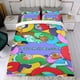 thumbnail image 4 of Tuca & Bertie Conjunto de sábanas temático, trío de piezas, cómodo y amigable con la piel, diseño único, regalo de decoración para el hogar para familiares, amigos y fans, 90 cm * 190 cm, 4 of 6