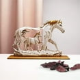 thumbnail image 3 of Yirtree Desktop Figurine Delicate Workmanship Gorgeous Artwork Micro Decor Standing Galloping Horse Resin Statue for Home, 3 of 8