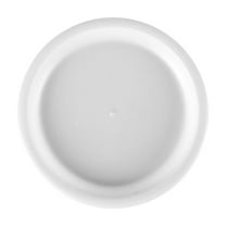 Lilixerw Shatterproof Kitchen Plastic Snack Plates,7.36 Inch Round Serving Plates for Fruit Dessert Party,Dishwasher & Microwave Safe,Spring Home Supplies,White