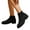 Black, variant on Suede Chelsea Boots Women Low Heel Slip on Elastic Fall Winter Booties Low Top Round Toe Ankle boots