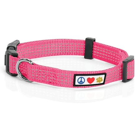 UPC: 0634392199075 | Pawtitas Reflective Dog Collar Adjustable for Extra Small Dogs – Pink Collar