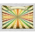 thumbnail image 1 of Vintage Rainbow Tapestry, Carnival Advertisement Themed Colorful Lines and Stars Grunge Background, Wall Hanging for Bedroom Living Room Dorm Decor, 60W X 40L Inches, Multicolor, by Ambesonne, 1 of 2